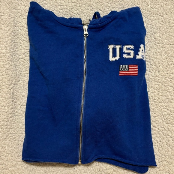 USA Cropped Zip Up - Picture 15 of 16